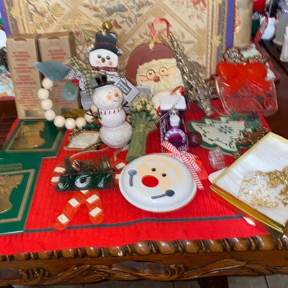 Bundle of vintage, new Christmas Ornaments